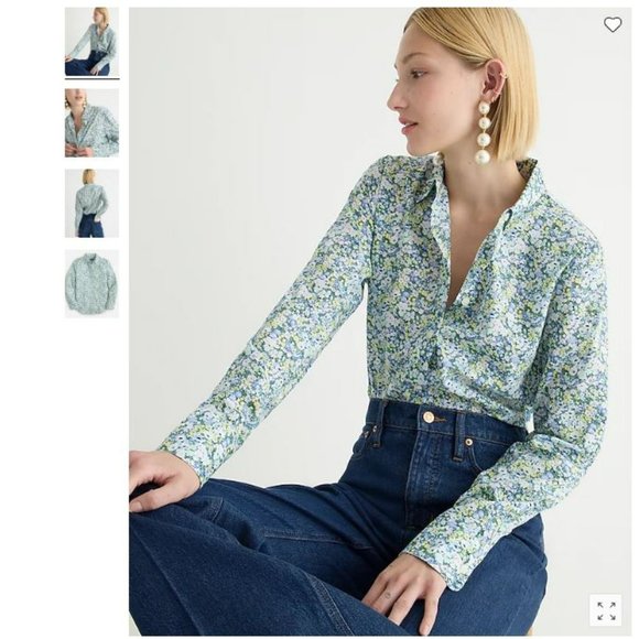 J. Crew Tops - 🌸 J. Crew Slim-fit shirt in Liberty Thorpe Hill fabric